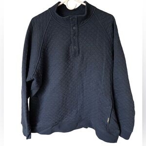 Eddie Bauer Quilted Blue Pullover